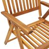 vidaXL Garden Reclining Chairs 2 pcs Solid Acacia Wood