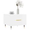 vidaXL Coffee Table High Gloss White 50x50x40 cm Engineered Wood