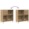 vidaXL Record Cabinet Artisan Oak 84.5x38x89 cm Engineered Wood