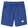 vidaXL Kids' Shorts with Drawstring Blue Melange 116