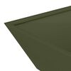 vidaXL Garden Planter Olive Green 50 x 50 x 15 cm Cold-rolled Steel