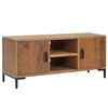 vidaXL TV Cabinet Brown 110x35x48 cm Solid Pinewood