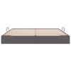 vidaXL Storage Bed with Mattress Grey 200 x 200 cm Faux leather