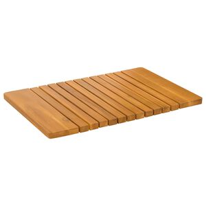 vidaXL Bath Mat Plain Brown 59 x 40 cm Wood