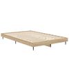 vidaXL Bed Frame without Mattress Sonoma Oak 120x190 cm Small Double Engineered Wood
