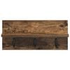 vidaXL Wall-Mounted Coat Rack Smoked Oak 40 x 10.5 x 18 cm