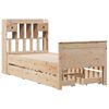 vidaXL Bookcase Bed without Mattress 100x200 cm Solid Wood Pine
