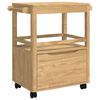 vidaXL Kitchen Trolley FLORO Wax Brown 72.5 x 45 x 80 cm