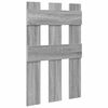vidaXL Wall-Mounted Coat Rack Wall-mounted Grey Sonoma 65 x 3 x 100 cm
