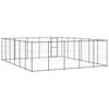 vidaXL Outdoor Dog Kennel Steel 36.3 m&sup2;
