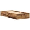 vidaXL Bed Frame with Drawer Old Wood 90 x 200 cm Engineered Wood