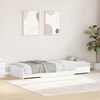 vidaXL Bed Frame with Headboard White 80 x 200 cm Engineered Wood
