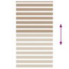 vidaXL Zebra Blind Sand Brown 130x200 cm Fabric Width 125.9 cm Polyester