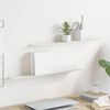 vidaXL Floating Shelf Wall-mounted 2 pcs White 60 x 8.5 x 2.5 cm Steel