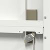 vidaXL Storage Cabinet 2 pcs White 90 x 40 x 140 cm Steel