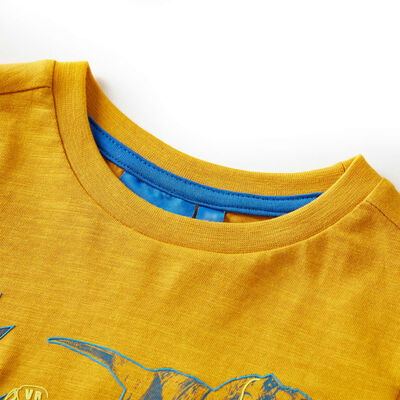 Kids' T-shirt with Long Sleeves Ochre 92
