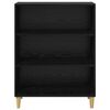 vidaXL Sideboard Black Oak 69.5 x 32.5 x 90 cm Engineered wood