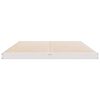 vidaXL Floor Bed Frame White 223.5 x 144 x 9 cm Solid Pine Wood