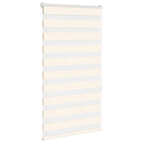 vidaXL Zebra Blind Marble Beige 90x150 cm Fabric Width 85.9 cm Polyester
