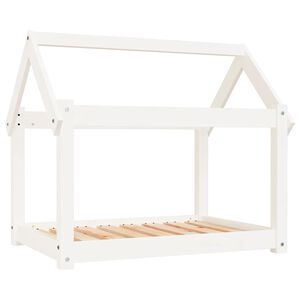 vidaXL Dog Bed White 81x60x70 cm Solid Wood Pine