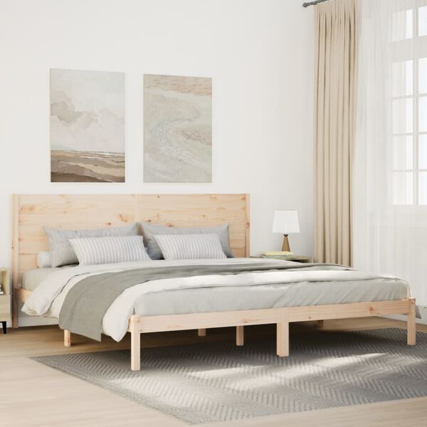 vidaXL Extra Long Bed Frame without Mattress 200x220 cm Solid Wood