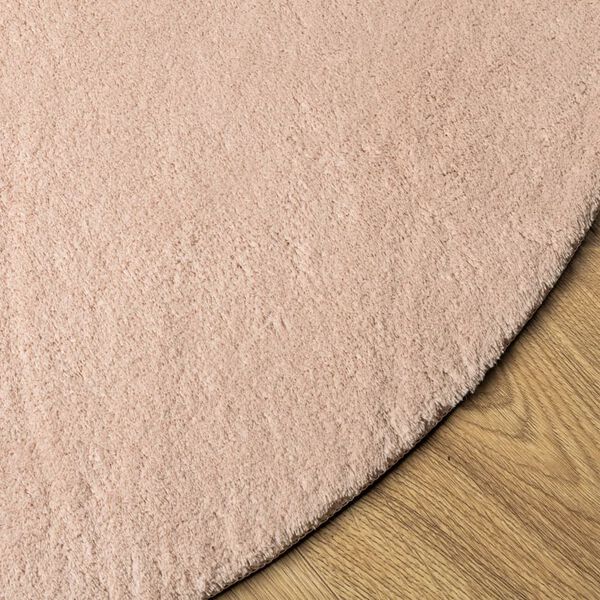 vidaXL Rug HUARTE Short Pile Soft and Washable Blush &Oslash; 160 cm