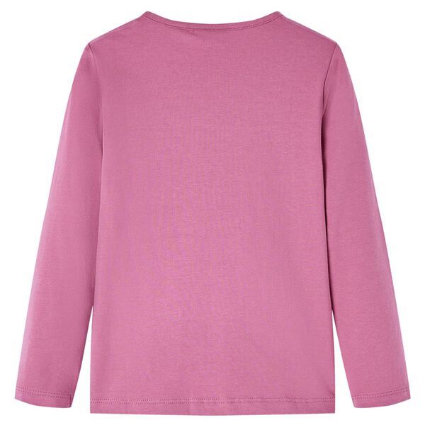 Kids' T-shirt with Long Sleeves Raspberry 92