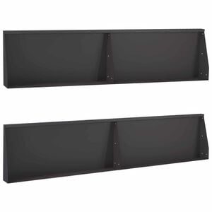vidaXL Retaining Wall 4 pcs 100 x 12 x 40 cm Steel Black