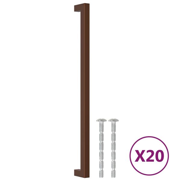 vidaXL Cabinet Handles 20 pcs Bronze 320 mm Stainless Steel