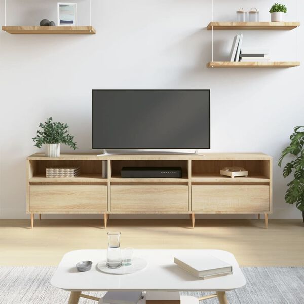 vidaXL TV Cabinet Sonoma Oak 150x30x44.5 cm Engineered Wood