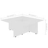 vidaXL Coffee Table White 79.5x79.5x30 cm Engineered Wood
