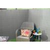 Nature Double Sided Garden Screen PVC 1x3 m Grey
