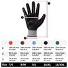 vidaXL Work Gloves 24 pcs Grey and Black 8 / M Polyester