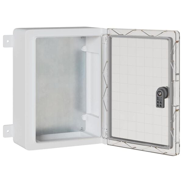 vidaXL Control Cabinet Grey 25 x 15 x 35 cm ABS Plastic