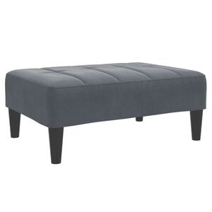 vidaXL Footstool Dark Grey 77x55x31 cm Velvet