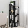 vidaXL Book Cabinet Black 48x25,5x140 cm Engineered Wood