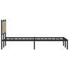 vidaXL Metal Bed Frame without Mattress Sonoma Oak 140x200 cm