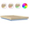 vidaXL Bed Frame with LED Lights without Mattress Sonoma Oak 120x190cm