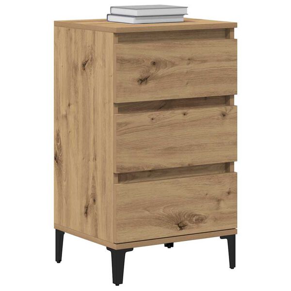 vidaXL Bedside Cabinet Artisan Oak 45 x 35 x 44 cm Engineered Wood