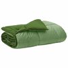 vidaXL Full Year Duvet Quilted Green 135 x 200 cm Microfiber