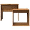 vidaXL Nesting Coffee Tables 2 pcs Old Wood Engineered Wood
