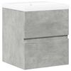 vidaXL 2 Piece Bathroom Furniture Set Concrete Grey Engineered Wood