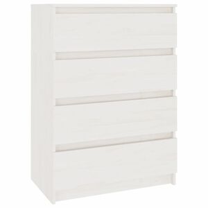 vidaXL Side Cabinet White 60x36x84 cm Solid Pinewood