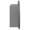 vidaXL Bathroom Cabinet with Round Mirror&LED Grey 47x47x17.5 cm