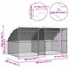 vidaXL Chicken Cage 2 pcs Silver 400 x 200 x 198.5 cm Galvanised Steel