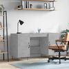 vidaXL Desk Concrete Grey 140x50x75 cm Engineered Wood