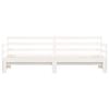 vidaXL Daybed with Trundle without Mattress White 90x200 cm Solid Wood