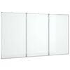 vidaXL Magnetic Whiteboard Foldable 150x100x1.7 cm Aluminium