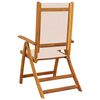 vidaXL Folding Garden Chairs 8 pcs Solid Wood Acacia and Textilene