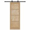 vidaXL Sliding Door ORKDAL Brown 73.5 x 198.5 cm Solid Pine Wood